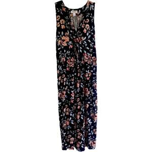 Motherhood Maternity Maxi Dress - Sleeveless Floral Comfortable Flowy - Size LG